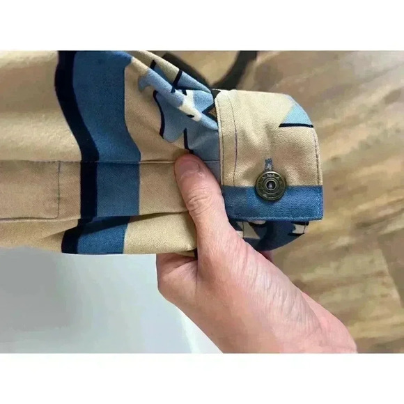 Vintage Capacity Women's Southwestern Aztec Western Rancher Button Up Shirt M - Picture 5 of 11